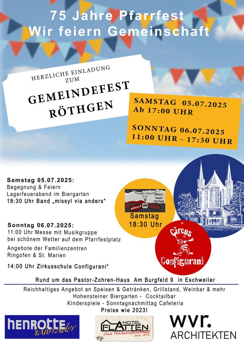 202506 06 Marien PLAKATT_Pfarrrfest_