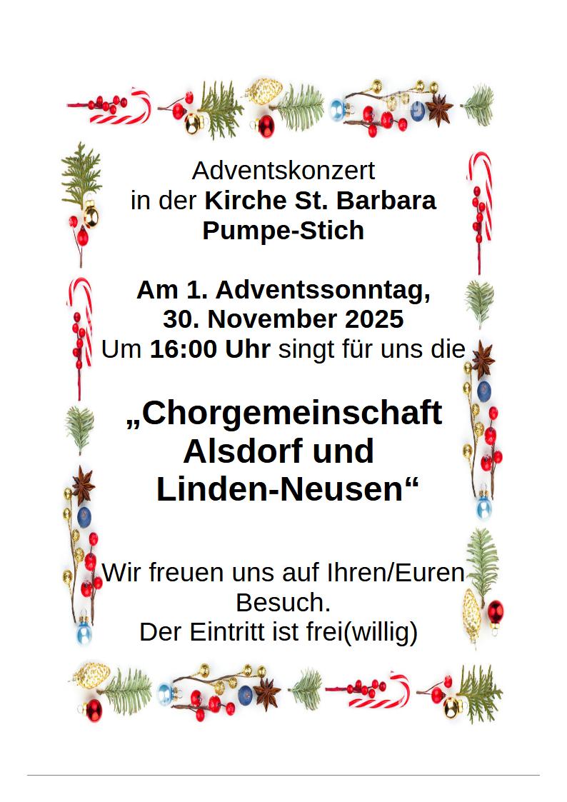 Adventskonzert St. Barbara 2025 (c) St. Barbara
