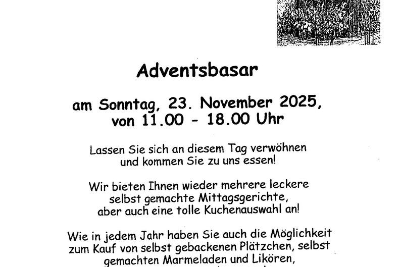 Adventsbasar St. Wendelinus 2025