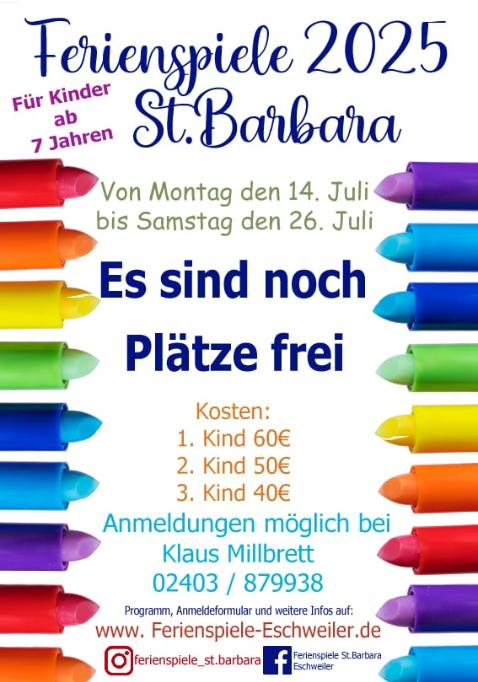 Ferienspiele St. Barbara 2025 (c) Ferienspiele St. Barbara 2025