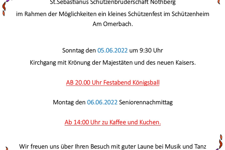 Schützenfest Nothberg 2022
